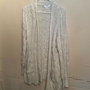 Time & Tru Cardigan Sweater (long)